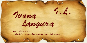 Ivona Langura vizit kartica